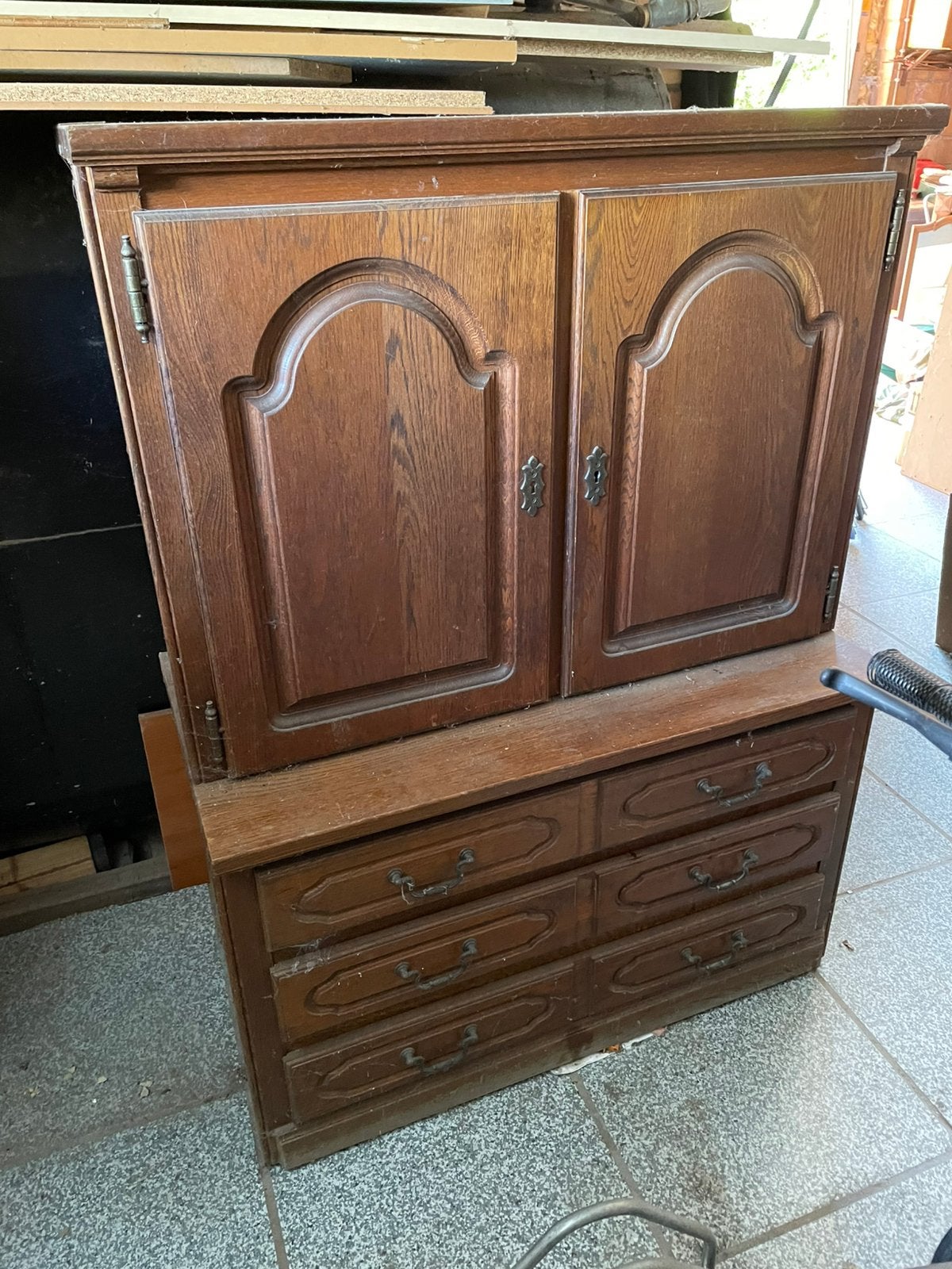 Gratis houten kast, Antiek en Kunst, Ophalen