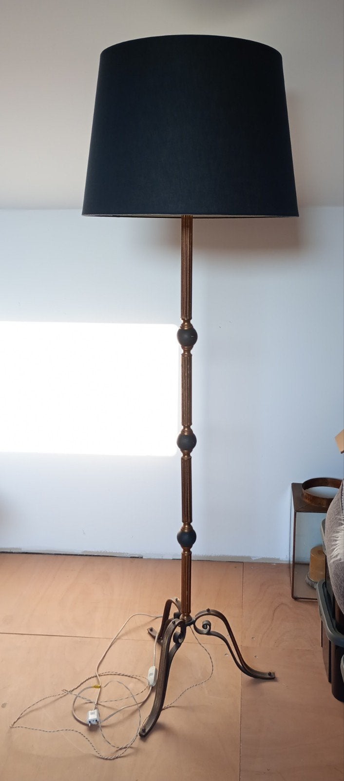 Vintage staanlamp, Ophalen, Gebruikt