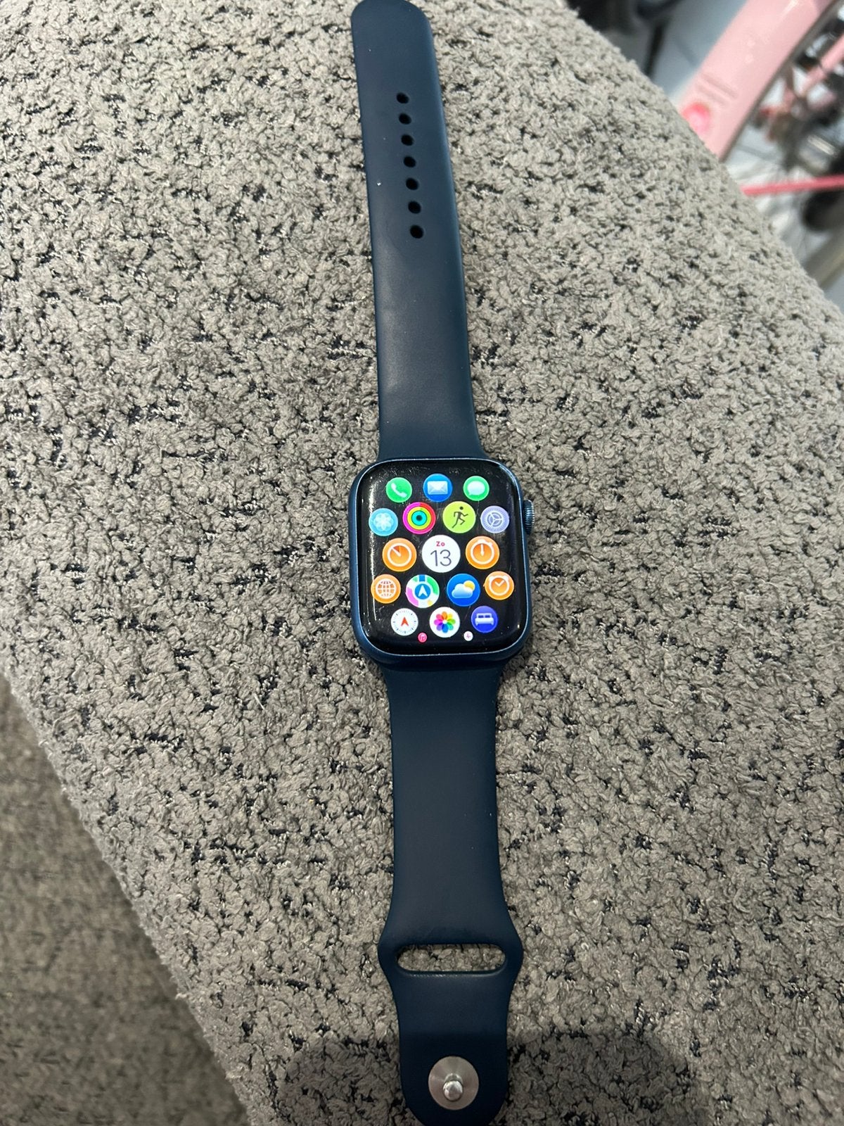 Apple Watch série 7 (45 mm), Enlèvement, Utilisé, Bleu, IOS
