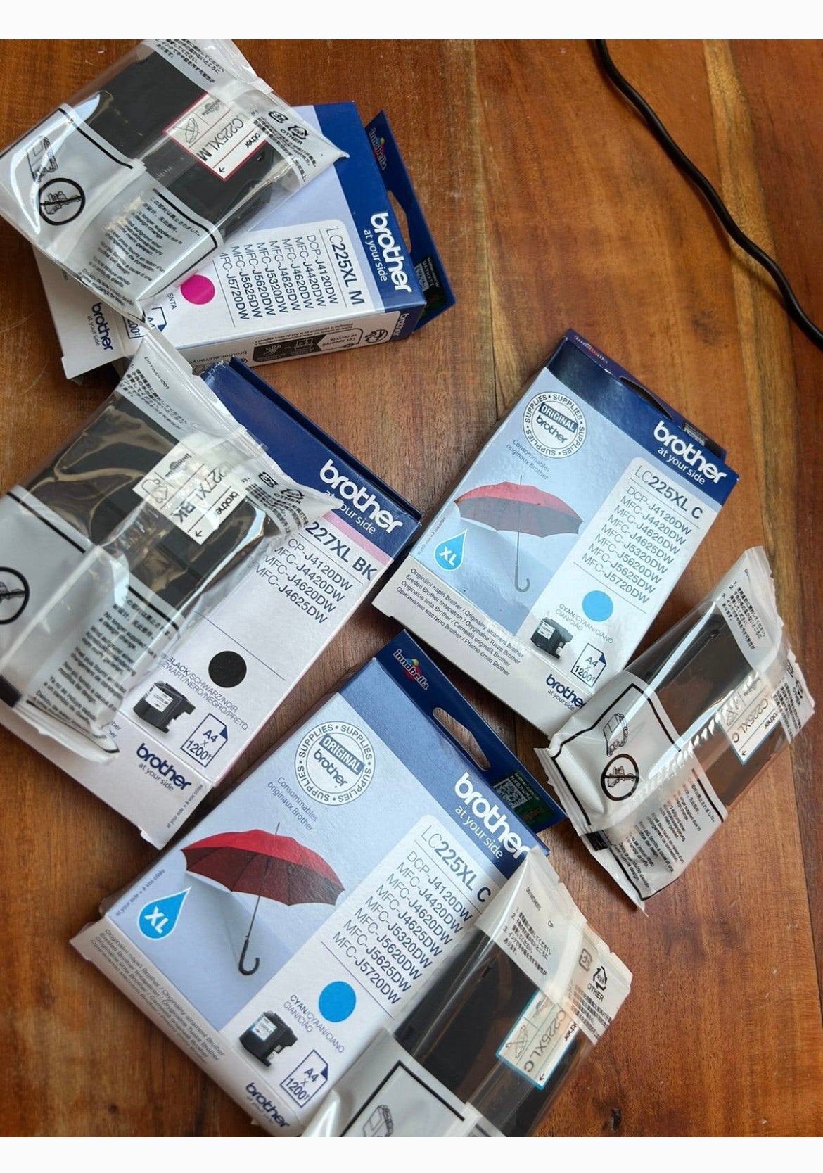 4 printer Brother inktcartridges, Ophalen, Nieuw