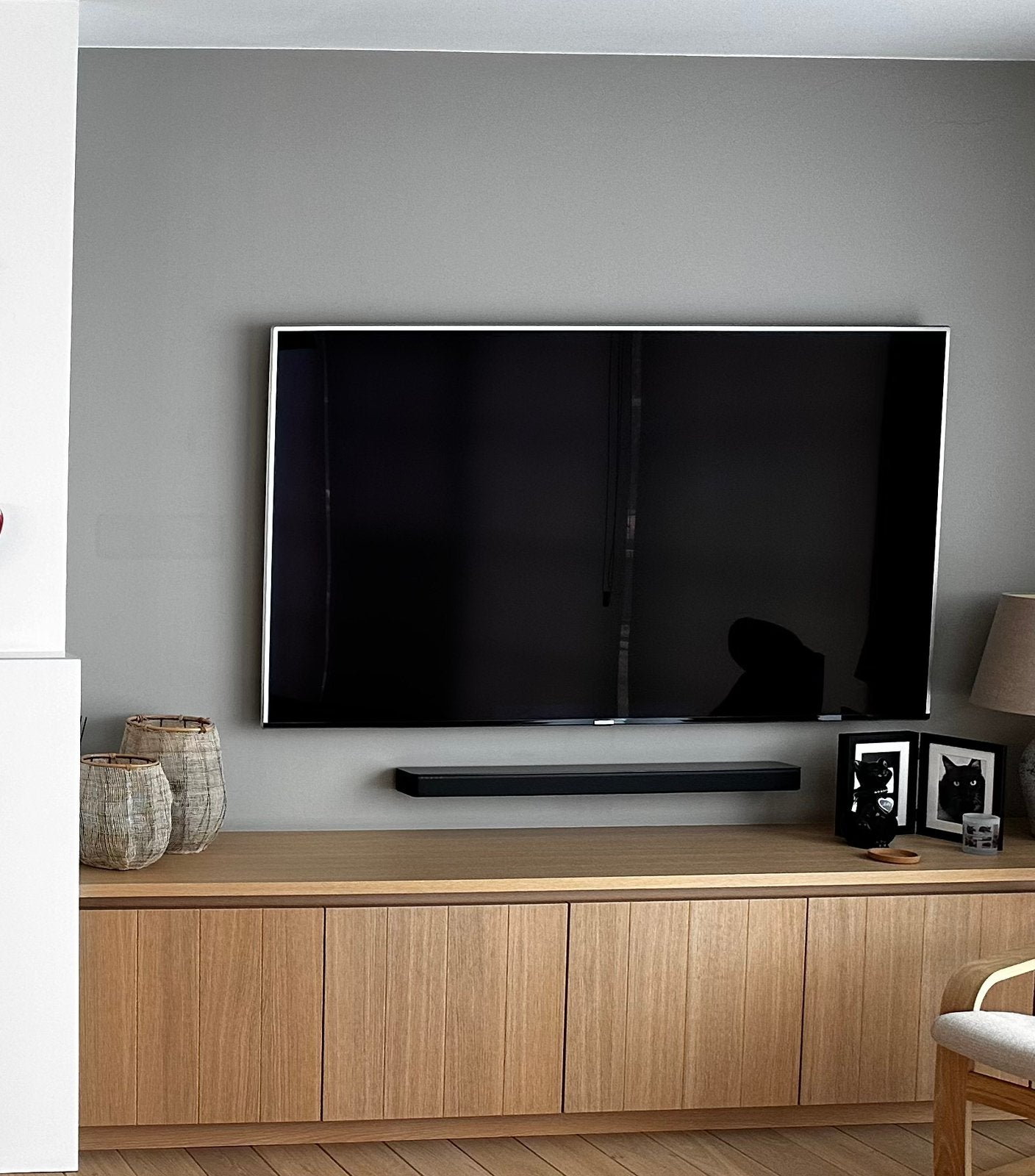 TV Samsung 4K LED 75 inch + Bose Soundbar + muurbeugel, LED, 120 Hz, Enlèvement, Utilisé