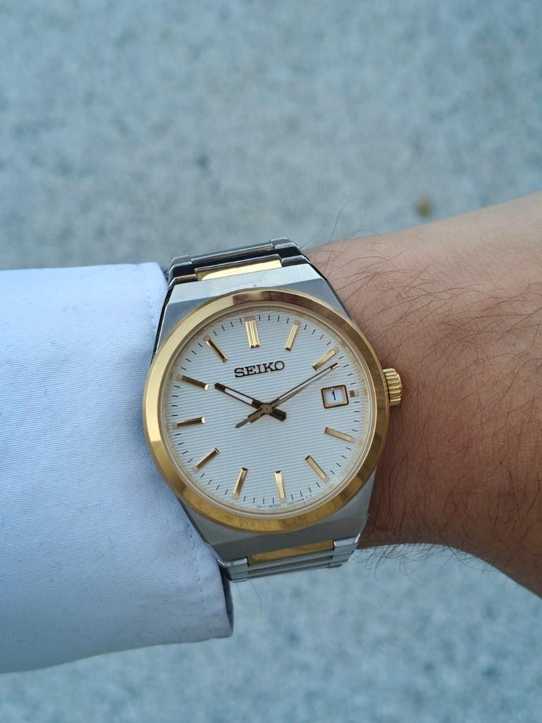 Seiko Classic Quartz, Montre-bracelet, Seiko, Enlèvement ou Envoi, Acier