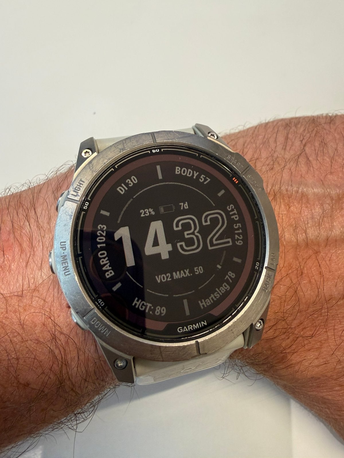 Garmin fenix 7x solar saffierglas, Enlèvement, Comme neuf, Jaune