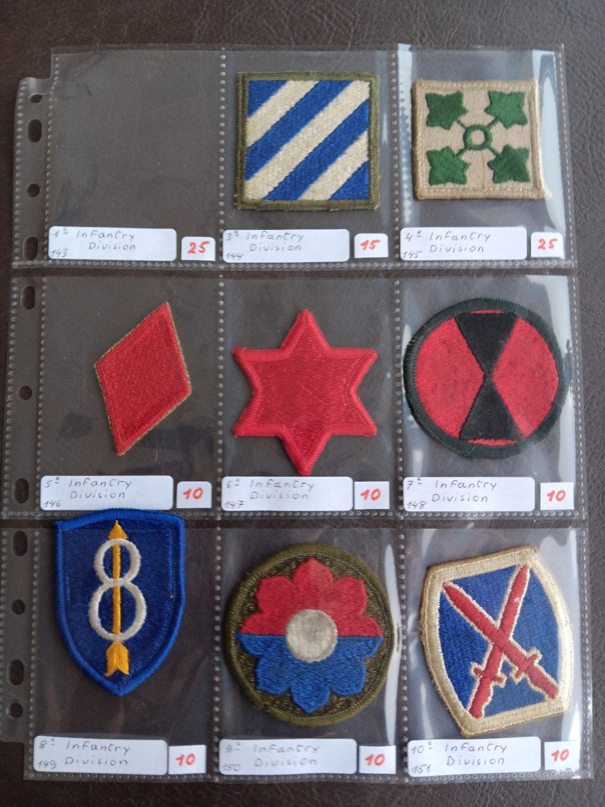Us ww2 patches, Ophalen of Verzenden
