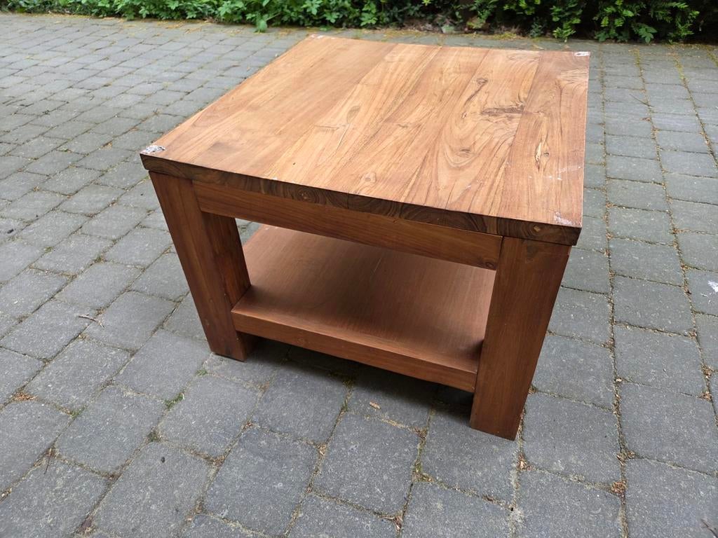 Teak salontafel, Ophalen