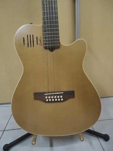 Godin A12 natural semigloss, Musique & Instruments, Instruments à corde | Guitares | Électriques, Enlèvement, Neuf, Semi-solid body