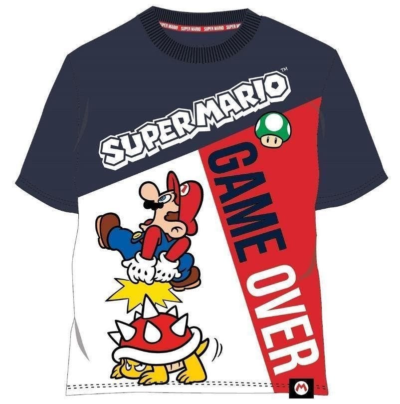 Super Mario T-shirt - Game Over - Mt 98 - 104 - 110 - Katoen, Kinderen en Baby's, Super Mario, Nieuw, Ophalen of Verzenden, Shirt of Longsleeve