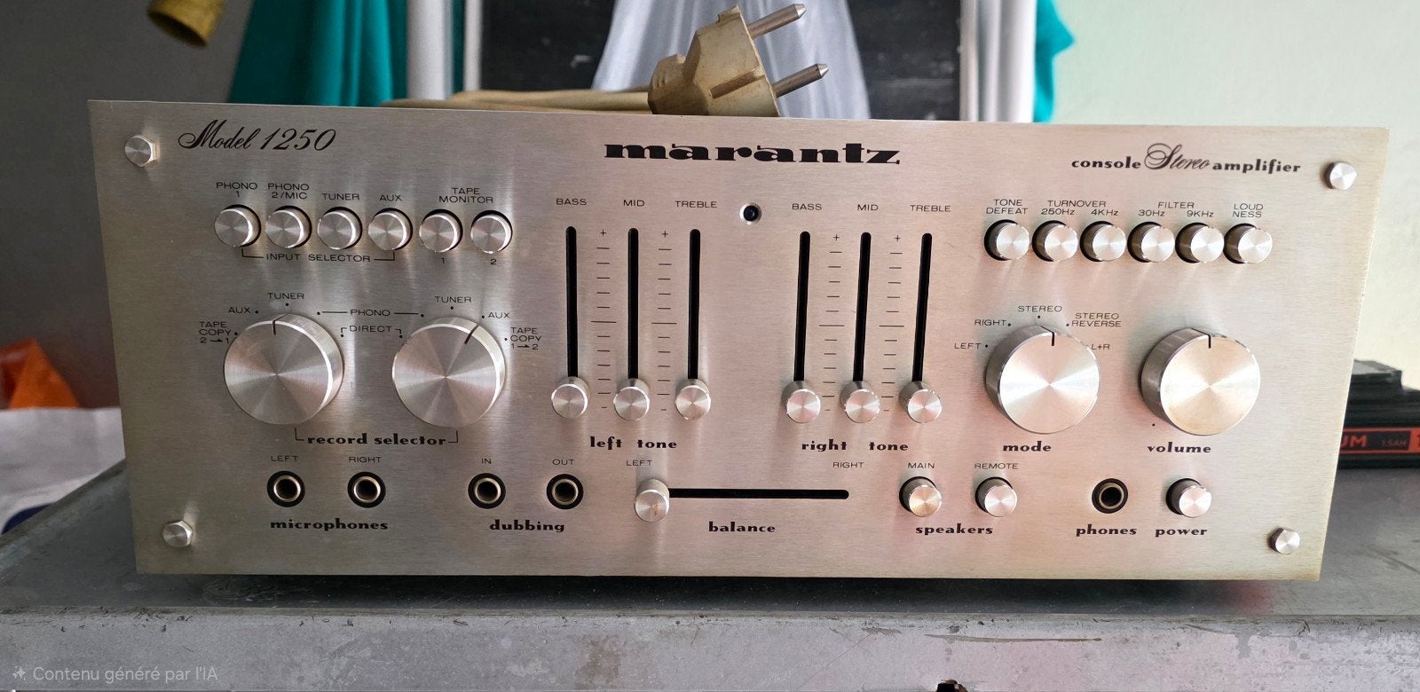 Ampli  MARANTZ  model 1250, TV, Hi-fi & Vidéo, Chaîne Hi-fi, Enlèvement, Utilisé, Autres marques
