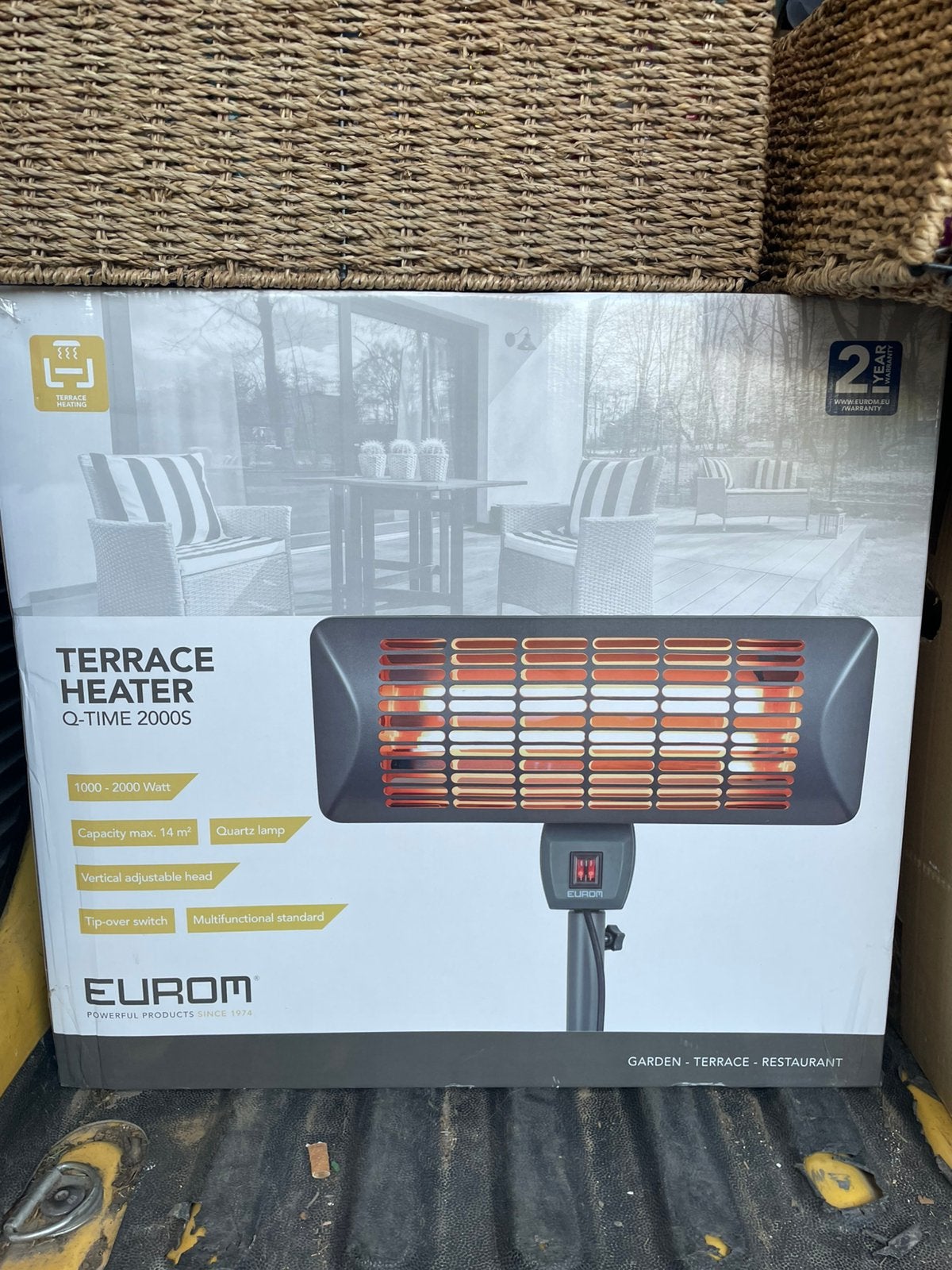 Chauffage infra rouge interieur et extérieur, Ophalen, Zo goed als nieuw, Wand