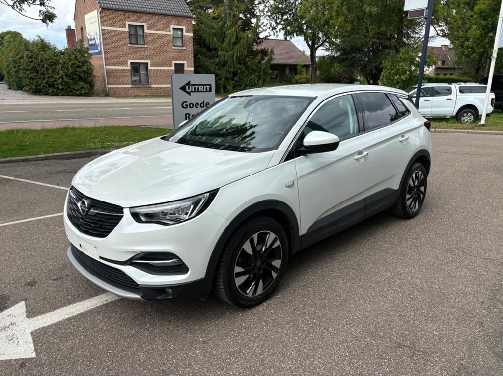 Opel GRANDLAND benzine full met garantie, Navigatiesysteem, 1199 cc, Wit, Leder