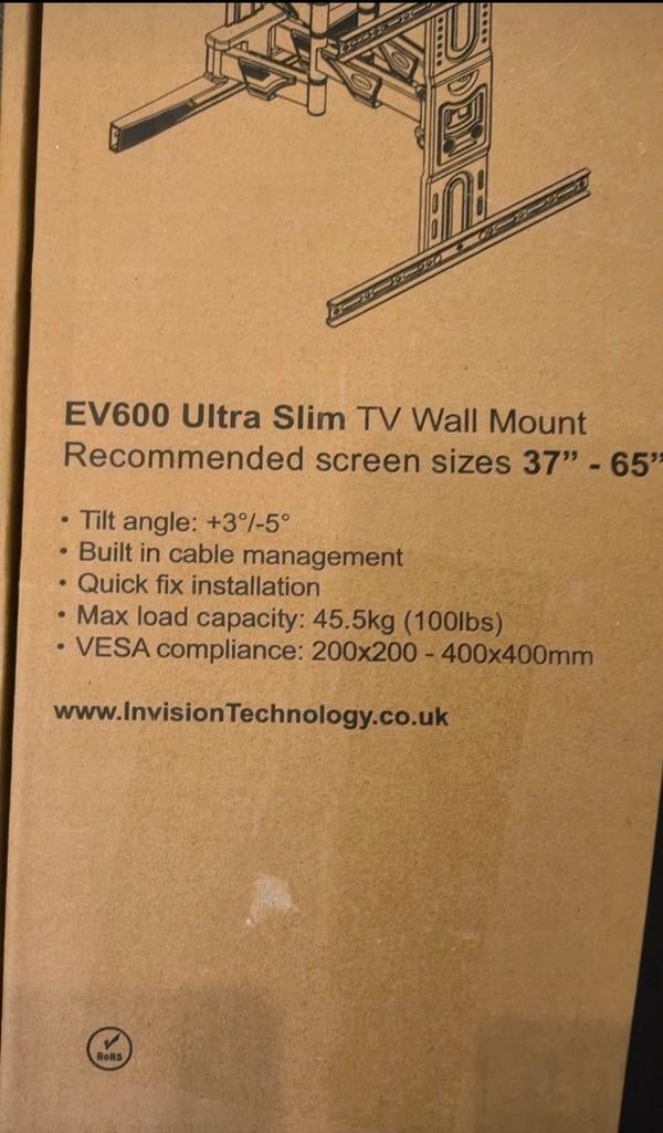 Invision EV600 Ultra Slim TV Wall Mount