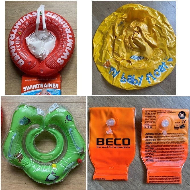 Freds Swimtrainer - Intex Baby Float & Beco zwembandjes, Kinderen en Baby's, Babykleding | Baby-zwemkleding, Ophalen, Gebruikt