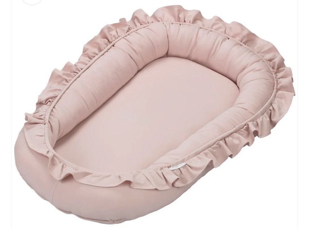 Babynest - Cotton en sweets "Powder pink" met ruches, Ophalen, Gebruikt, Overige typen