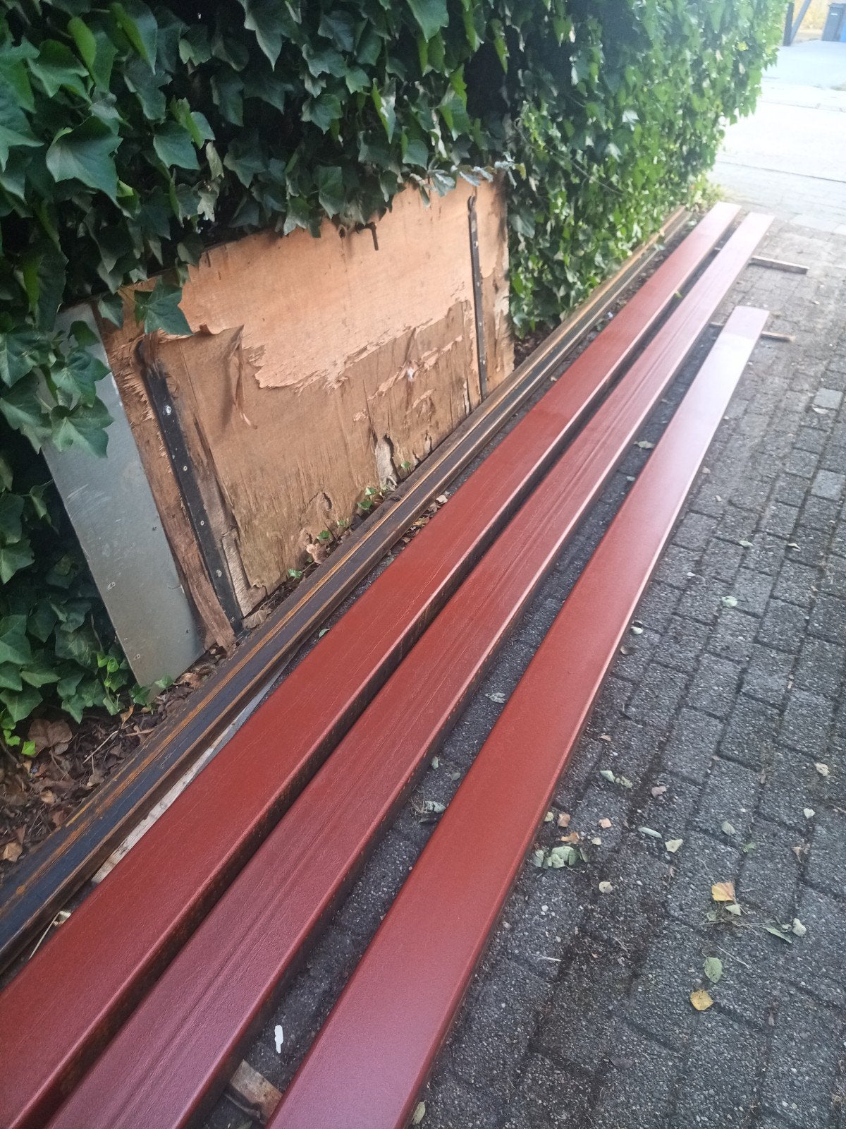 kokers 160 x 80 x 4mm. 6 m lang, Ophalen