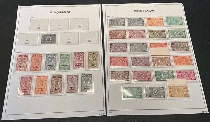 Spoorwegzegels België 1923, Postzegels en Munten, Ophalen of Verzenden, Zonder stempel, Postfris, Treinen