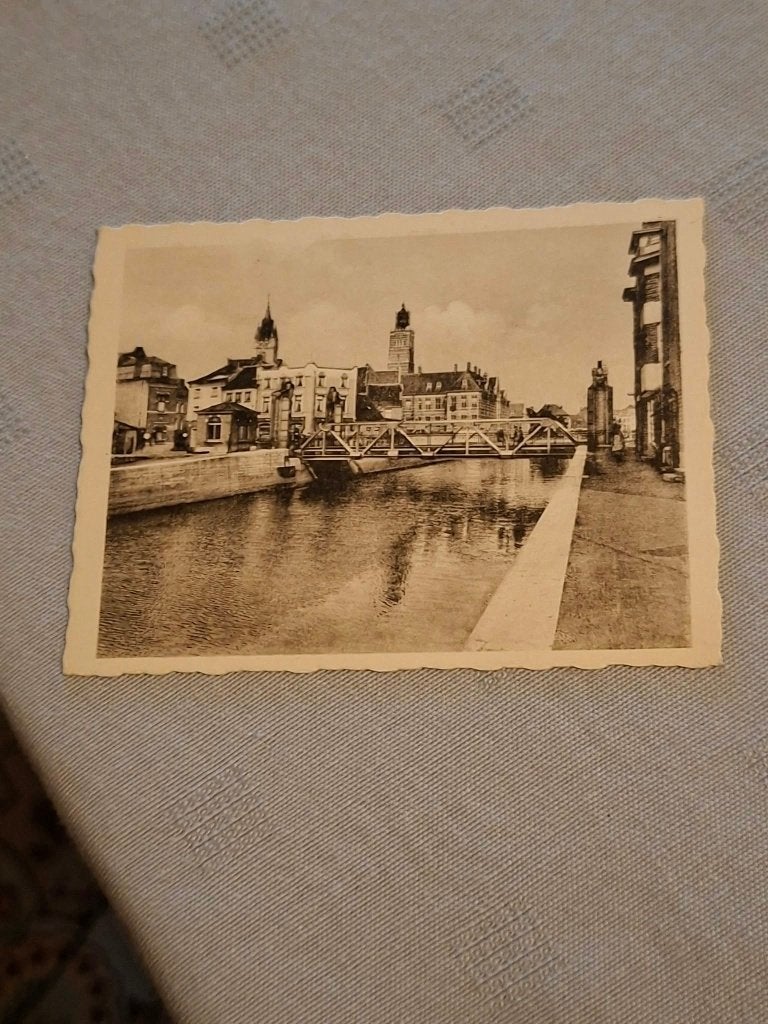 Prentje/Chromo : Dendermonde / Denderbrug / de Beukelaar, Enlèvement ou Envoi, Gravure, Utilisé, 1940 à 1960