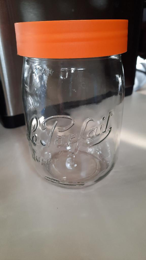 6 Weck le Parfait 1 L met schroefdeksel, Glas of Glazen, Ophalen of Verzenden, Overige stijlen, Glas