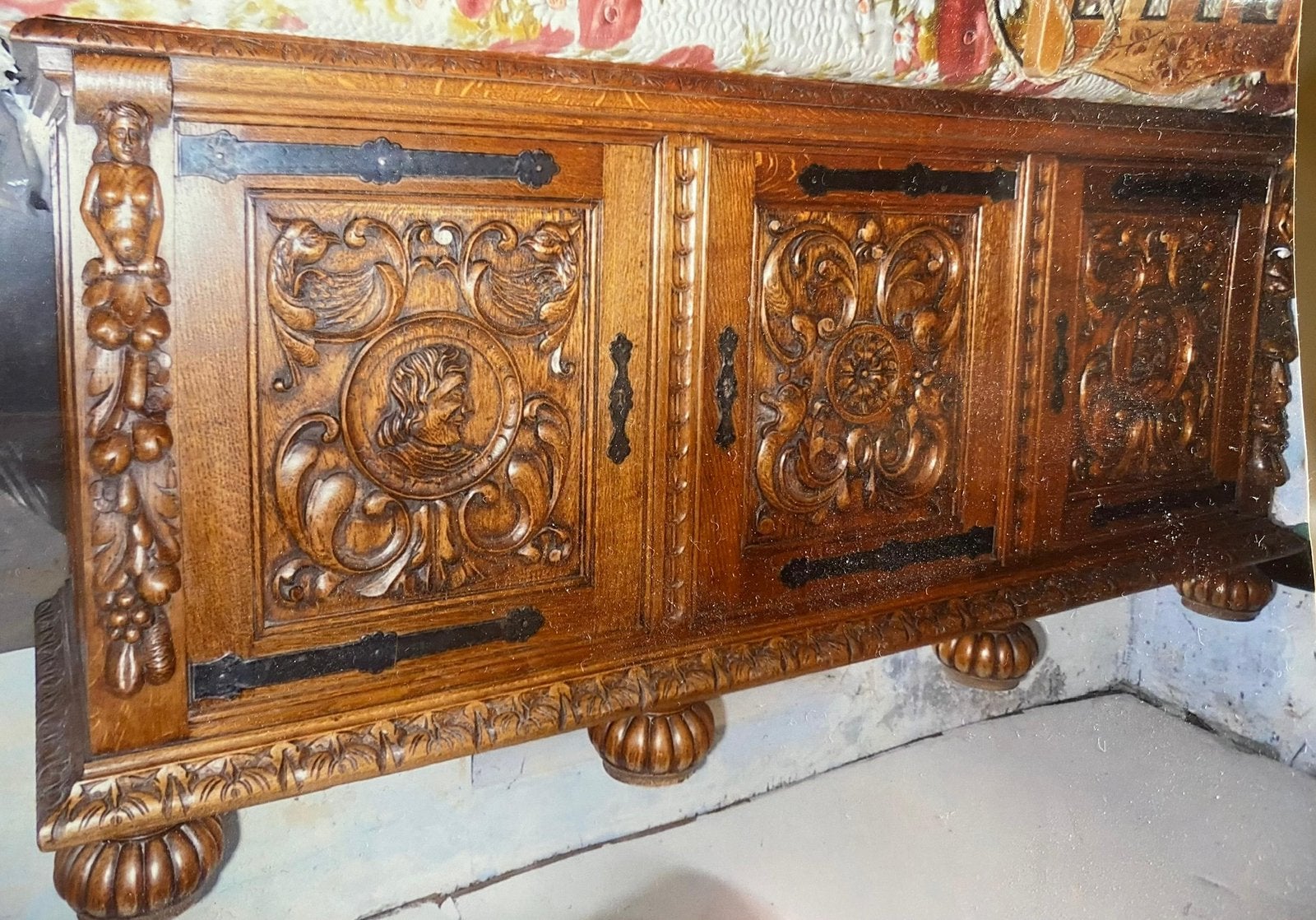 Antieke meubels, Huis en Inrichting, Kasten | Dressoirs, Ophalen, Gebruikt, Eikenhout, 50 tot 100 cm
