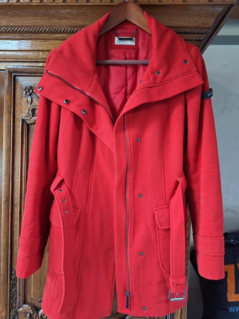 Winter jas rood ESPRIT maat 40, Ophalen, Maat 38/40 (M), Rood
