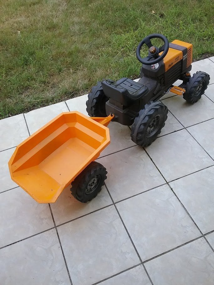 Kindertractor met aanhangwagen, Ophalen, Gebruikt