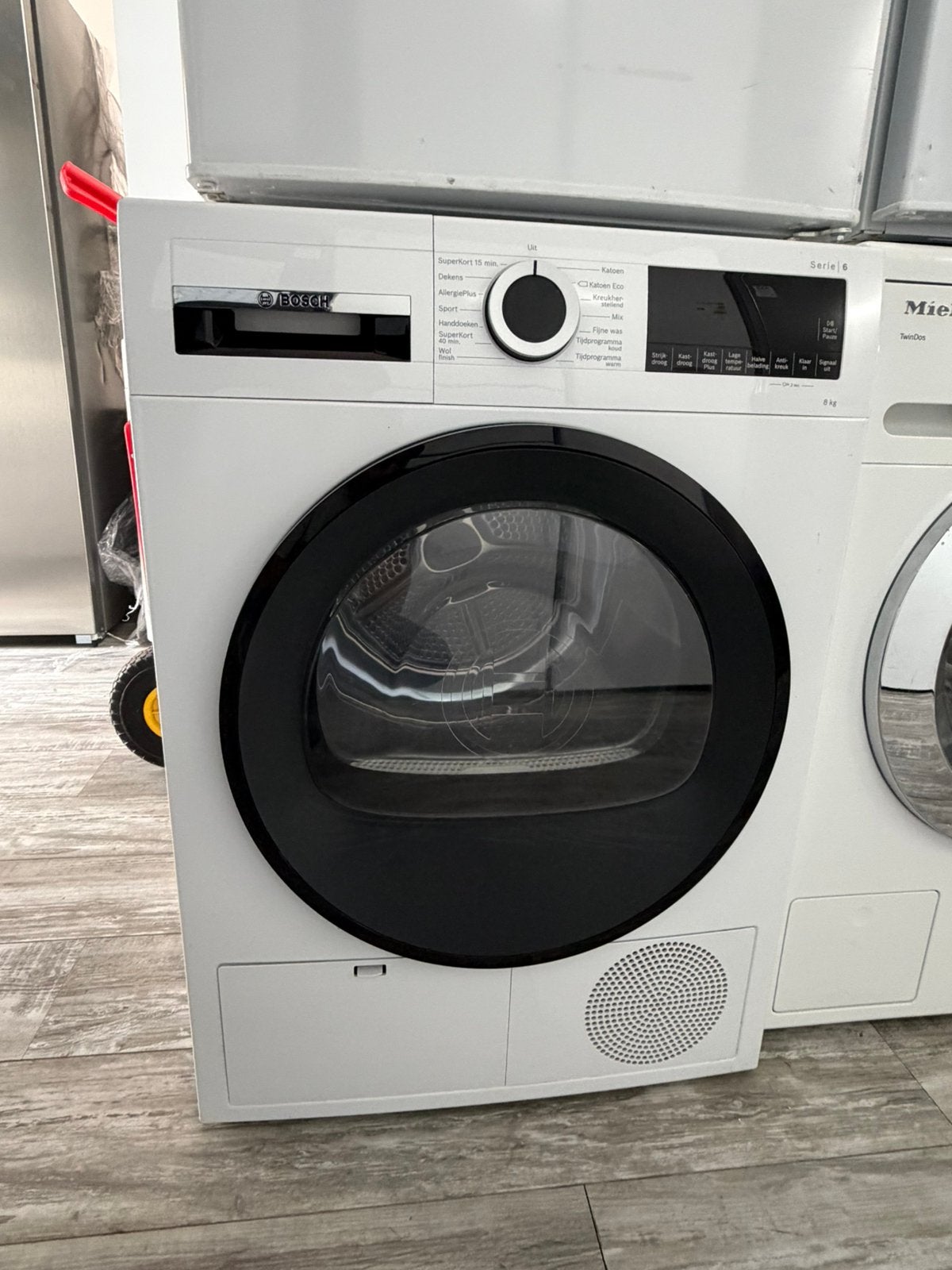 Bosch 6-Serie WPG23100NL Codensdroger 8KG Gebruikt, Elektronische apparatuur, Anti-kreukfase, 8 tot 10 kg, Ophalen of Verzenden