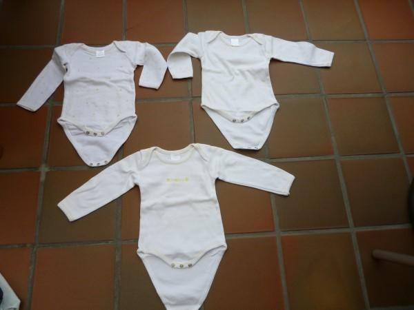 3 body's met lange mouwen 74 H&M, Garçon ou Fille, H&M, Utilisé, Enlèvement