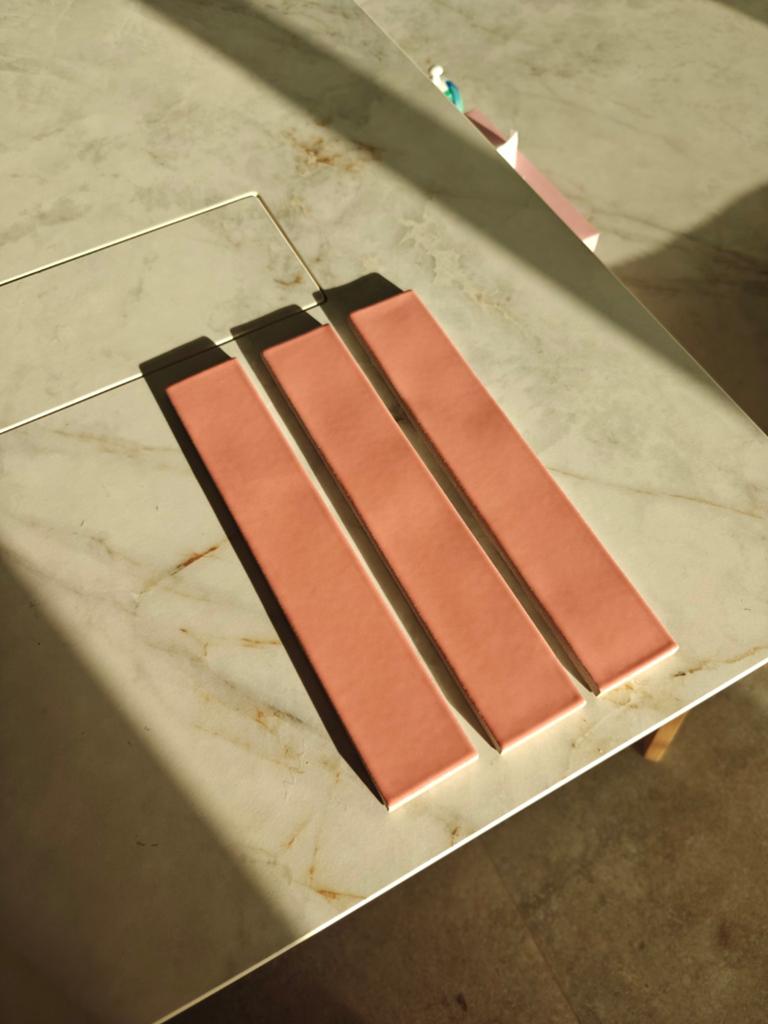 Wandtegels roze 3,5 m2, Doe-het-zelf en Bouw, Tegels, Ophalen, Wandtegels