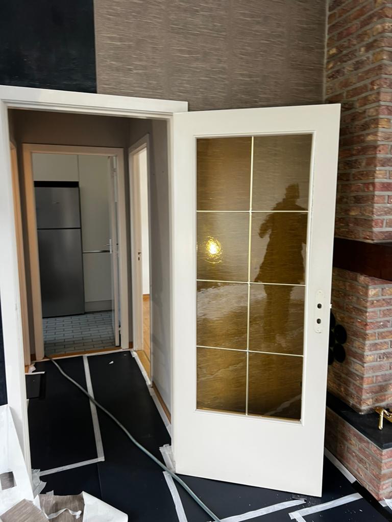 Enkel glas in koper 58,5 x 149, Doe-het-zelf en Bouw, Ophalen, Zo goed als nieuw