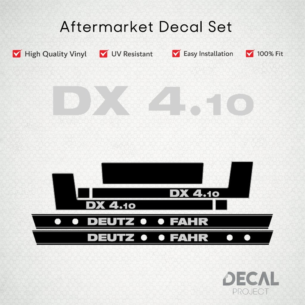 Autocollants de rechange Deutz-Fahr série DX 4, Envoi