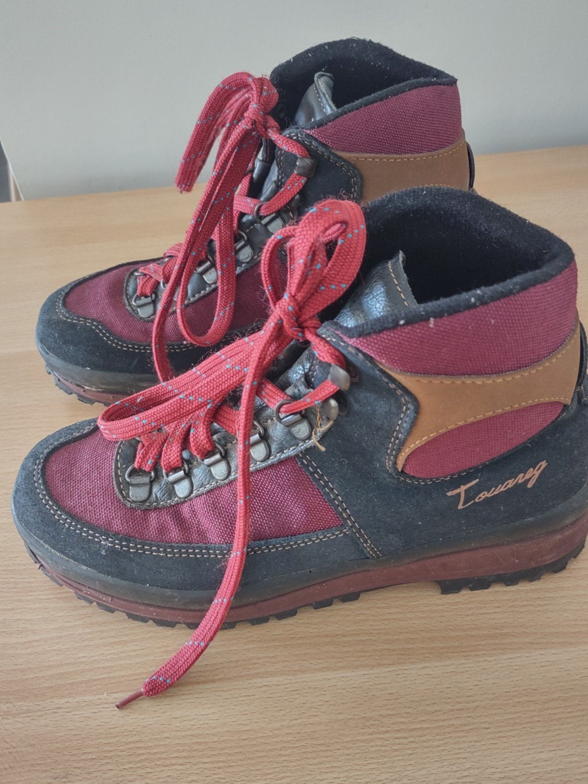 Bordeaux hoge schoenen - maat 38, Ophalen, Zo goed als nieuw, Schoenen