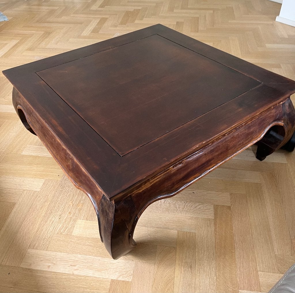 Table basse en bois 90x90cm, 50 à 100 cm, Enlèvement, Chêne, Carré