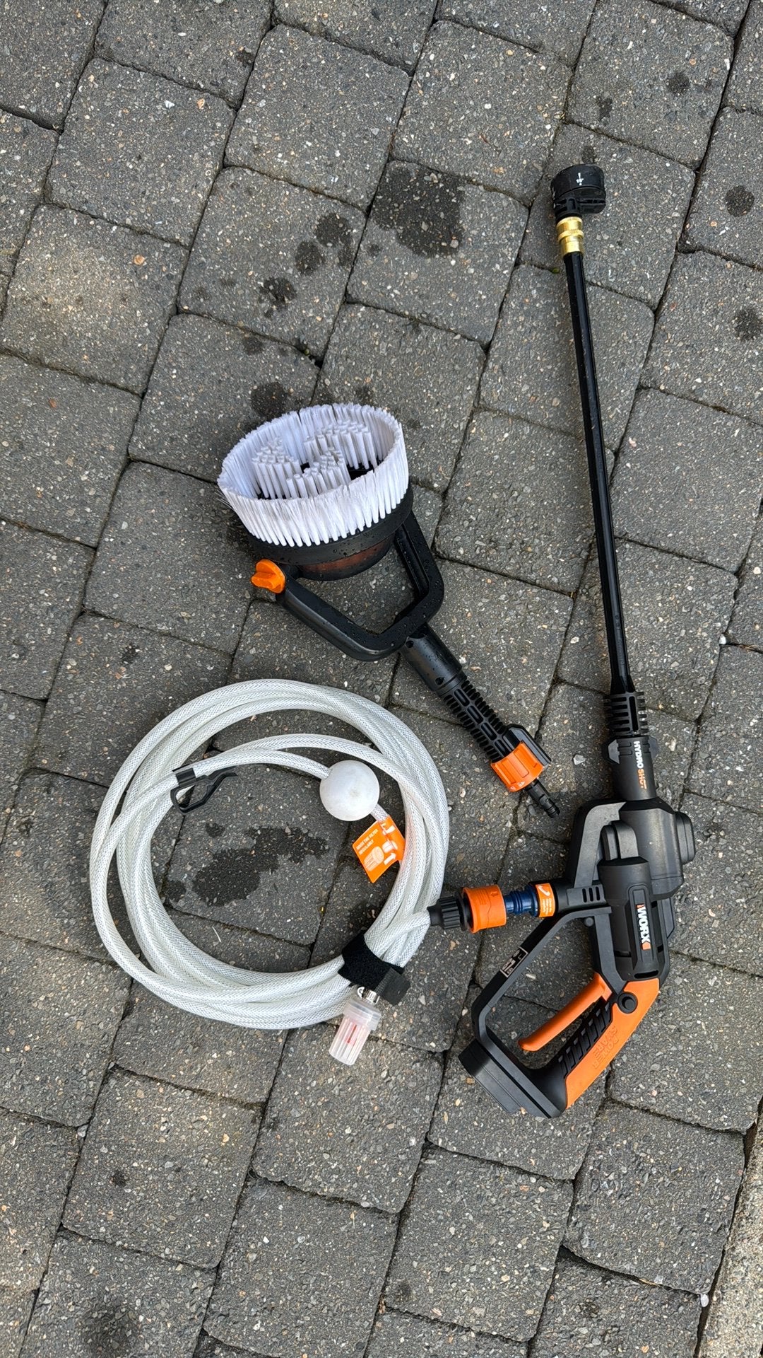 Worx Hydroshot hogedrukreiniger, Tuin en Terras, Ophalen of Verzenden, Zo goed als nieuw