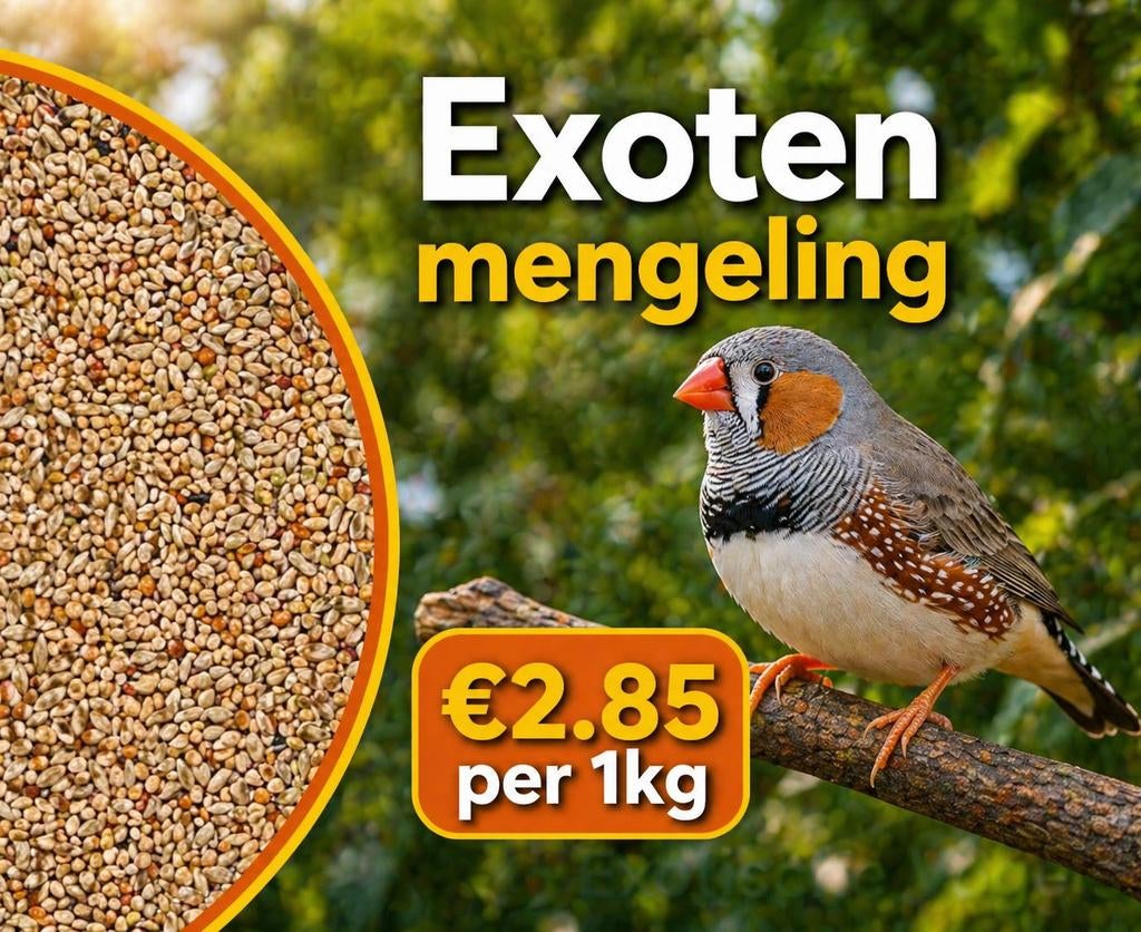 Exotische vogels Standaard 1kg €2.85 per 1kg, Dieren en Toebehoren