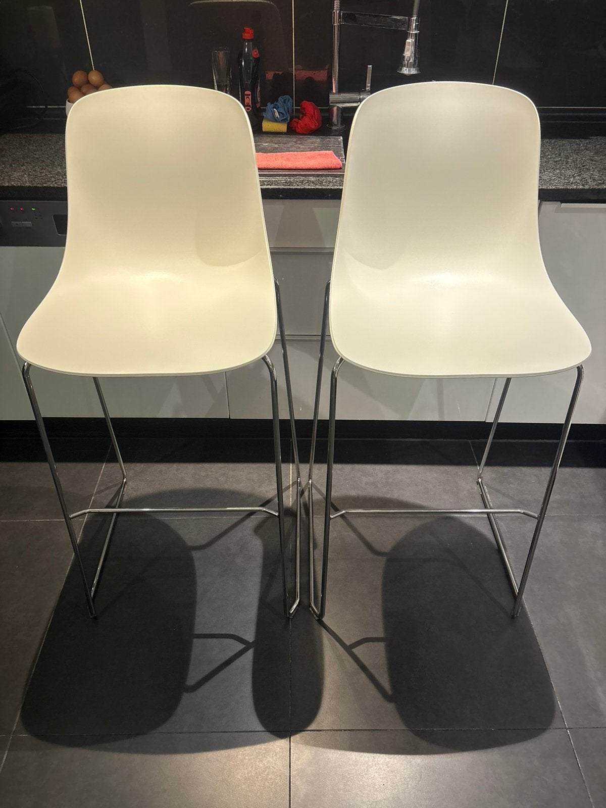 Barkrukken Nieuwstaat per stuk, 90 cm ou plus, Synthétique, 2 tabourets, Comme neuf