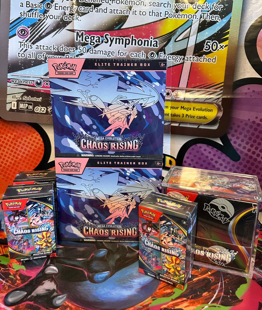 Pokémon TCG Chaos Rising ETB & Boosterbox & Bundle Sealed, Hobby en Vrije tijd, Verzamelkaartspellen | Yu-gi-Oh!, Nieuw, Booster