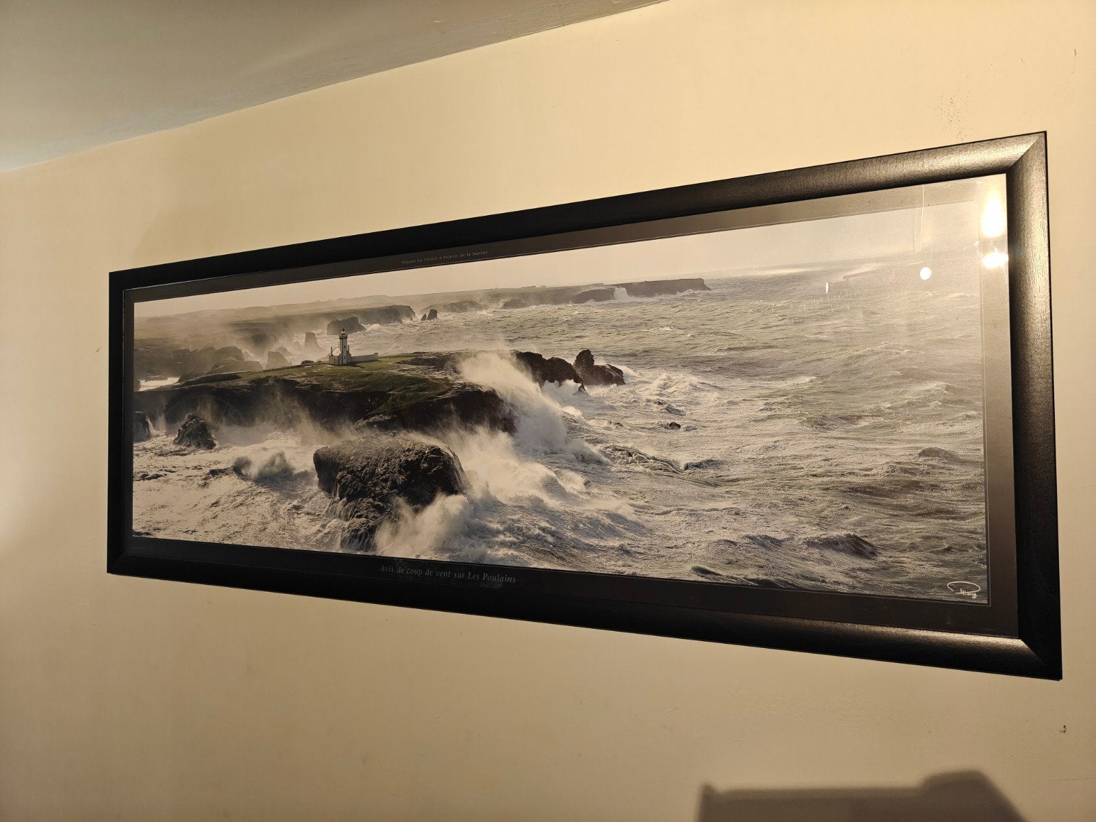 ​Grote ingelijste panorama poster / schilderij – Vuurtoren, Ophalen
