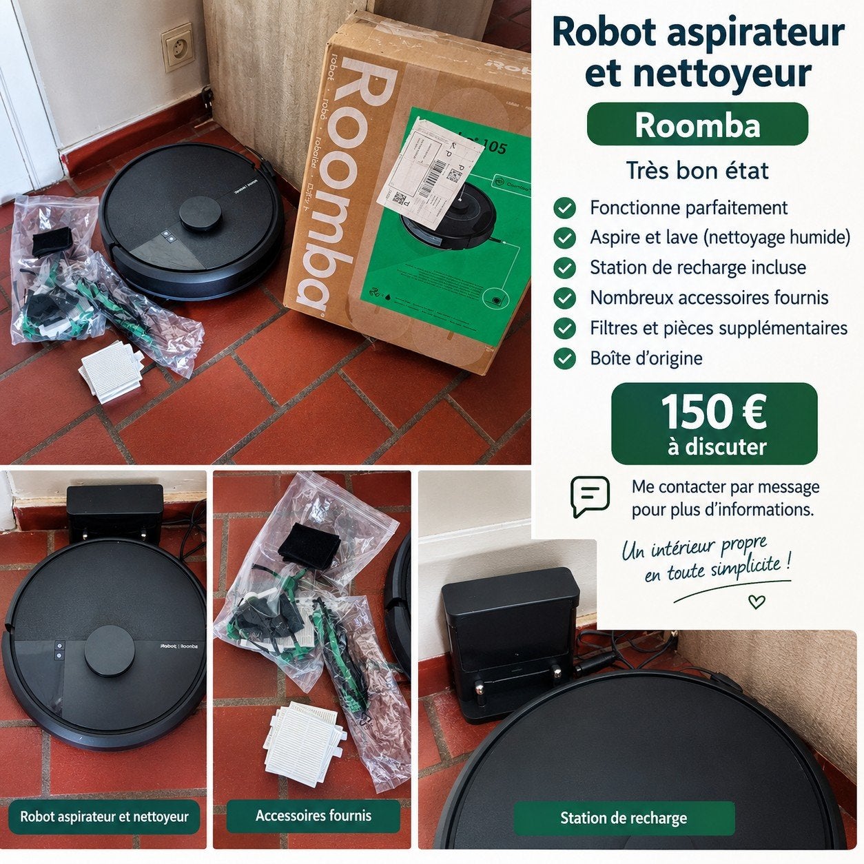 robotstofzuiger, Ophalen, Zo goed als nieuw, Robotstofzuiger, Reservoir