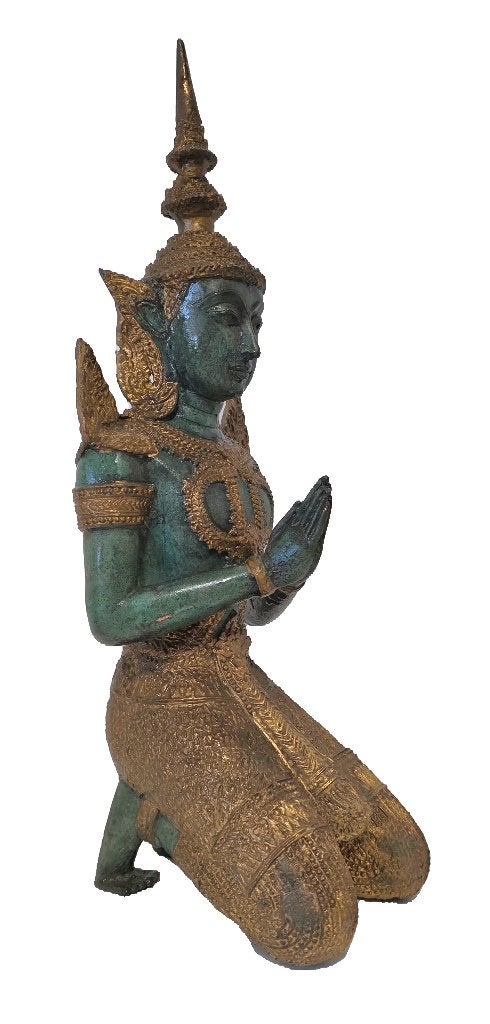 Grote bronzen Thaise Tempelwachter.(40 cm), Ophalen of Verzenden