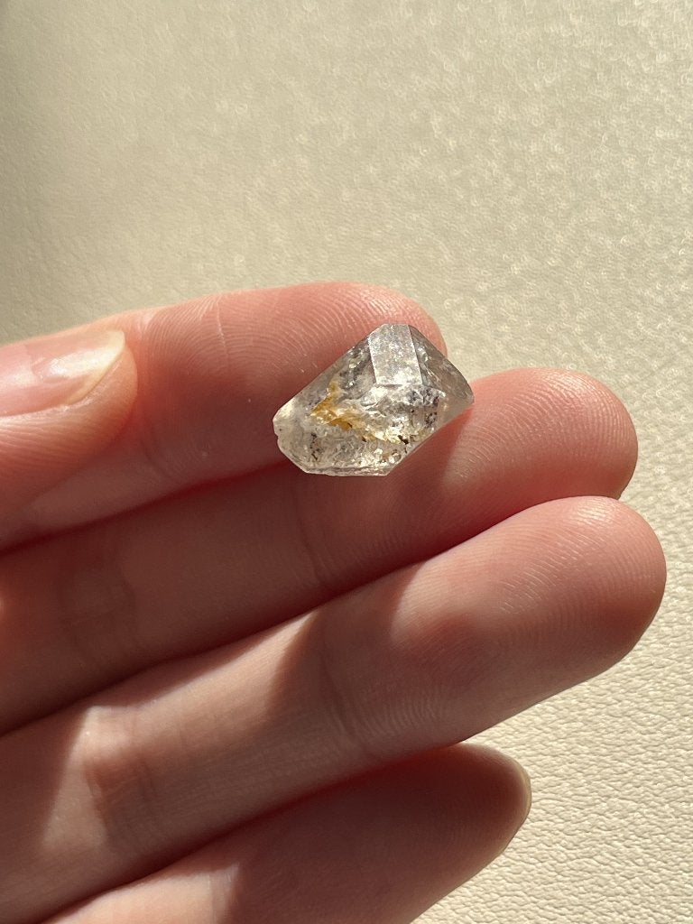 Natuurlijke Herkimer Diamant Kwarts - Dubbele Punt, Ophalen of Verzenden