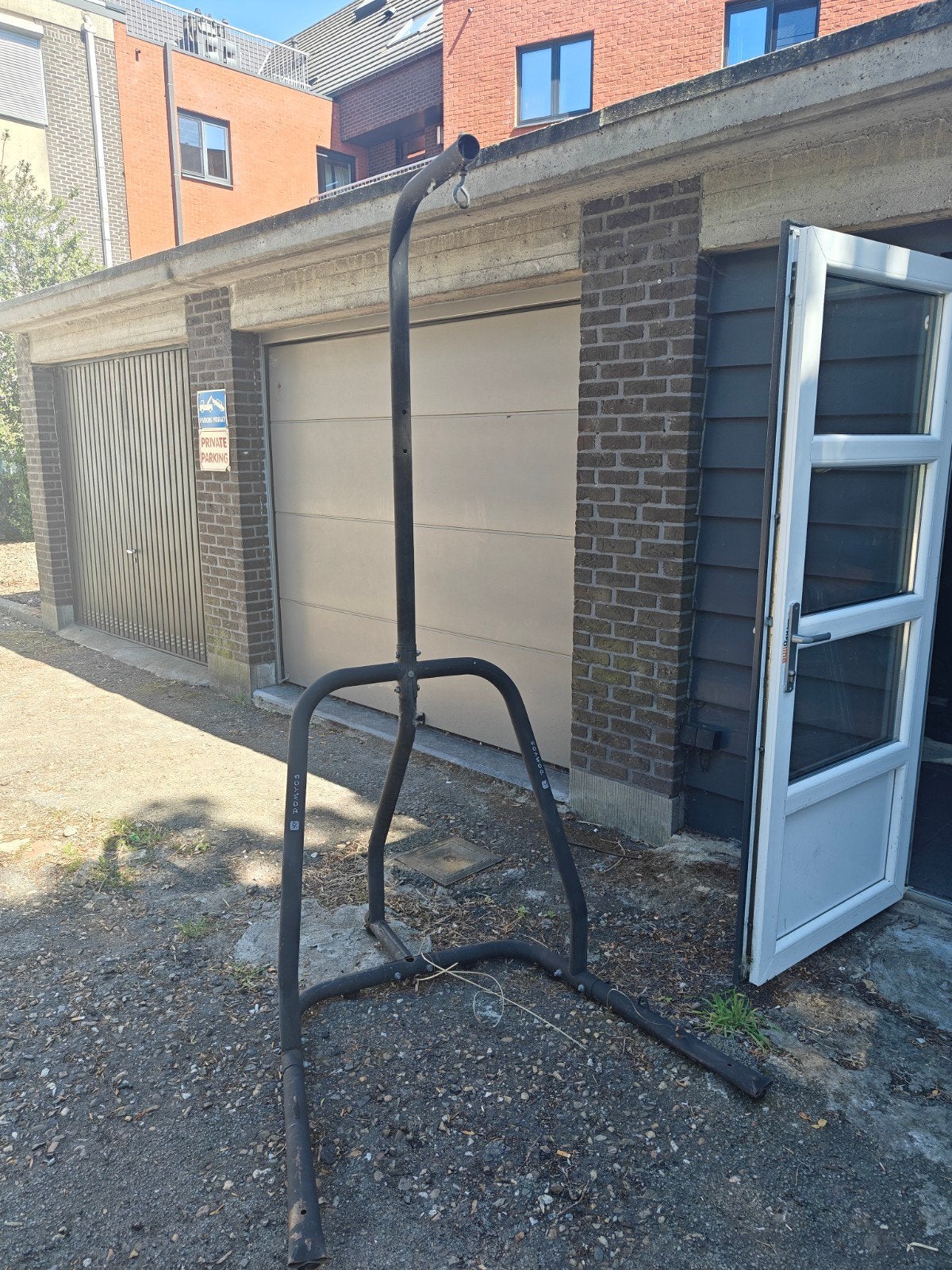 Steun plus bijhorende zak, Ophalen