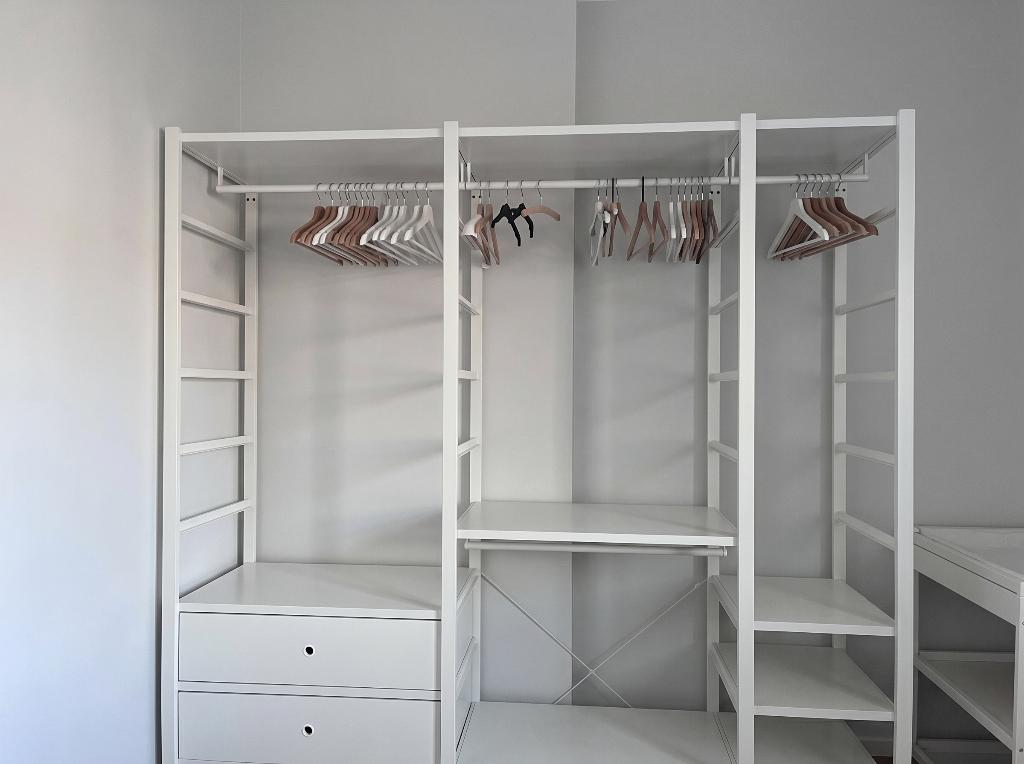 Ikea ELVARLI open wardrobe, Huis en Inrichting, Kasten | Kleerkasten, Gebruikt, 200 cm of meer, 200 cm of meer, Met lade(s)