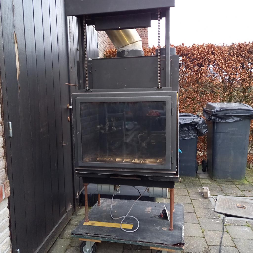 Inbouw houthaard met liftdeur merk Donbar, Maison & Meubles, Enlèvement, Comme neuf