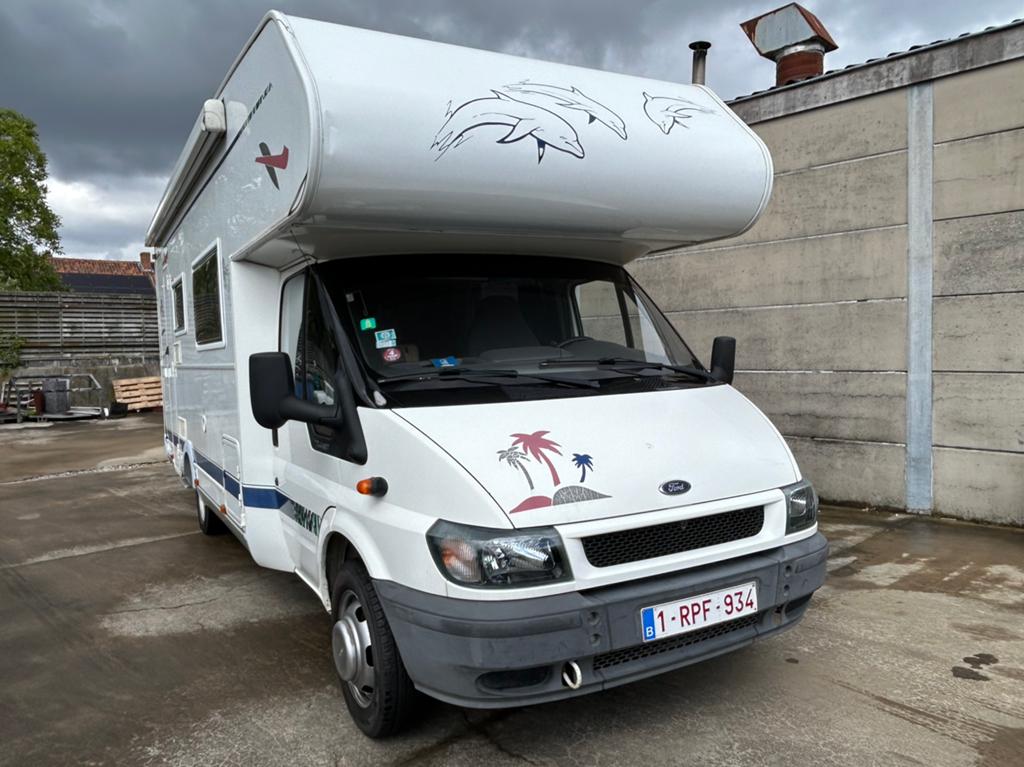 Ford Transit Chausson opbouw, Caravans en Kamperen, Alkoof, Ford, Treinzit, Koelkast