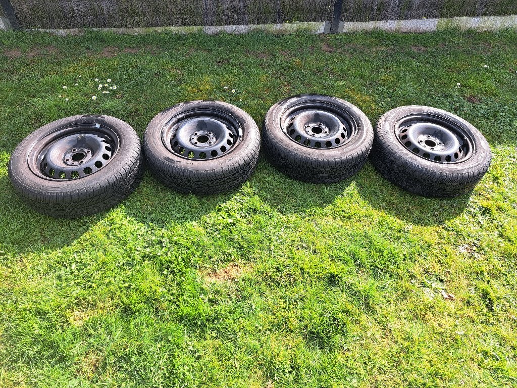 4 stalen velgen Fiat 500, Auto-onderdelen, Banden en Velgen, Ophalen, 14 inch, Gebruikt, Velg(en)