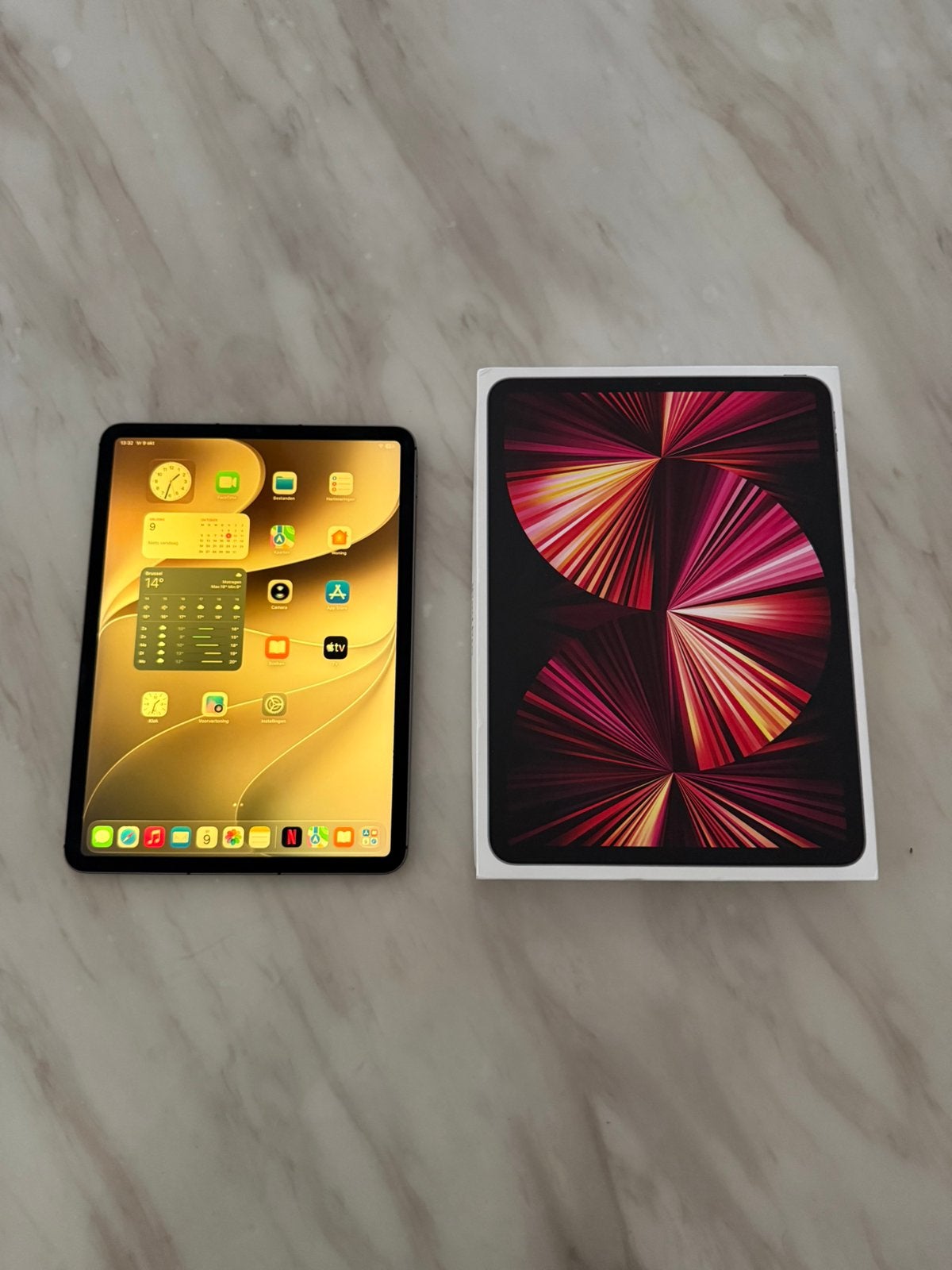 iPad Pro 11 3rd Generation met gele tint, Informatique & Logiciels, Gris, 11 pouces, Comme neuf, Enlèvement