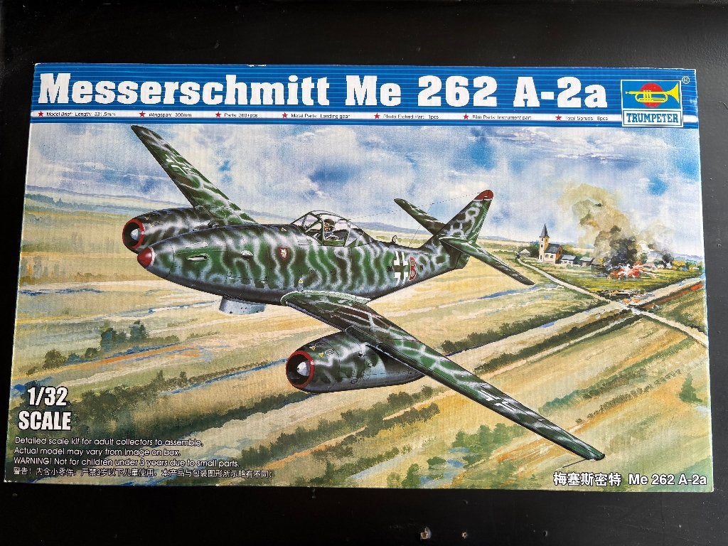 Messerschmitt Me 262 A 2a Trumpeter 02236 1/32 NIEUW, Overige merken, Nieuw, Ophalen of Verzenden, Groter dan 1:72
