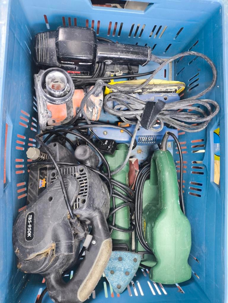 6 verschillende schuurmachines total samen voor 20 euro, Watersport en Boten, Hengelsport | Zeevissen, Ophalen