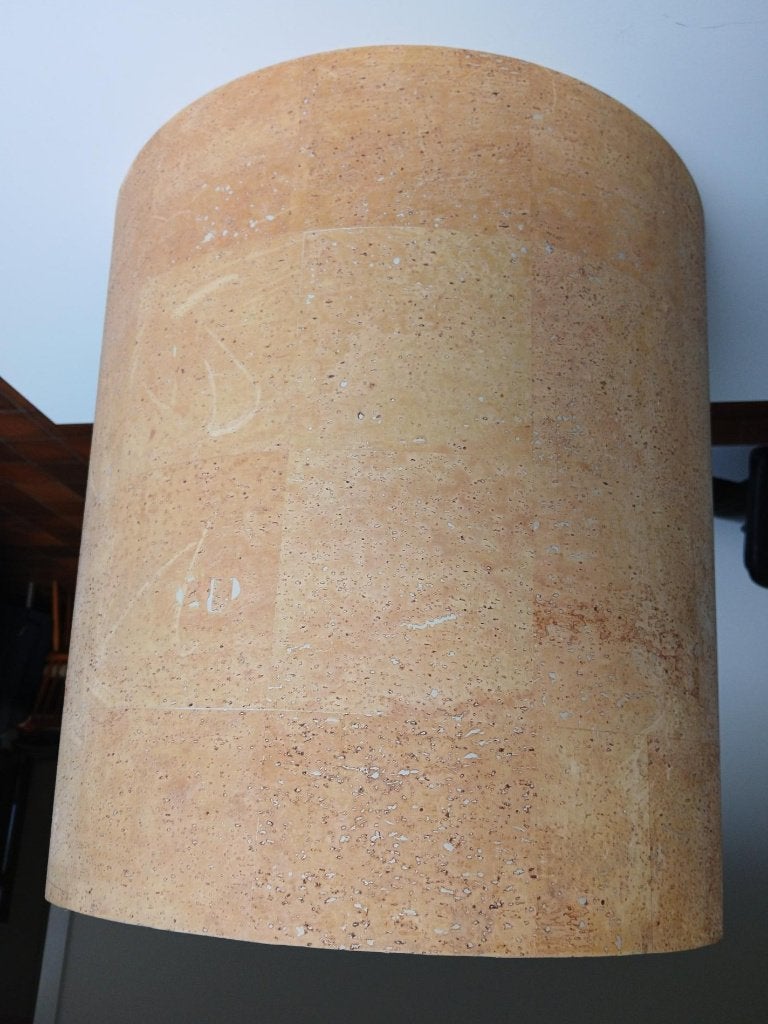 Lampenkap uit natuurkurk, Lampe de table, Comme neuf, Brun, Enlèvement