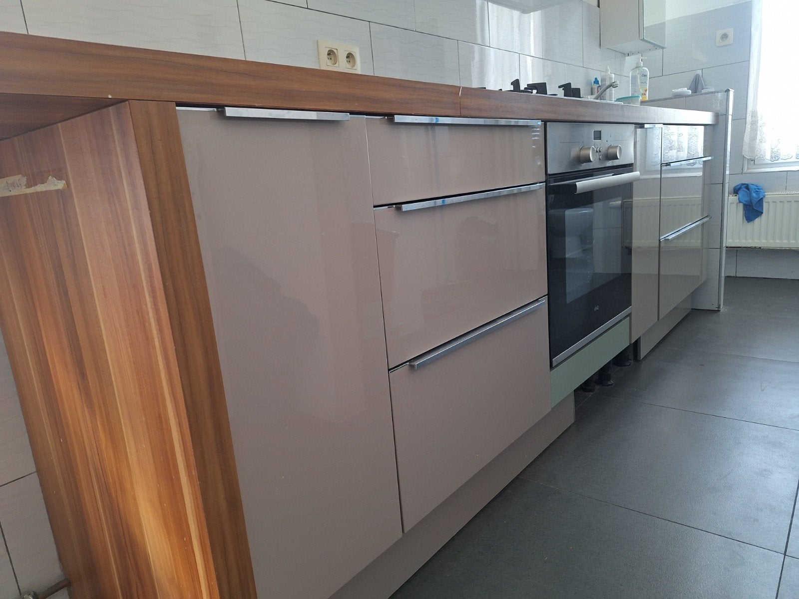 mooie keuken, Huis en Inrichting, Ophalen, Enkelwandige keuken, Hout, Hoogglans of Gelakt