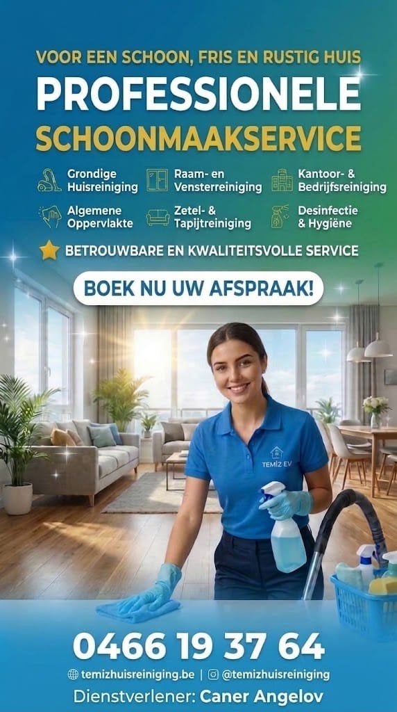 Schoonmaken is mijn passie. Of het nu gaat om kantoren, scho, Ophalen of Verzenden